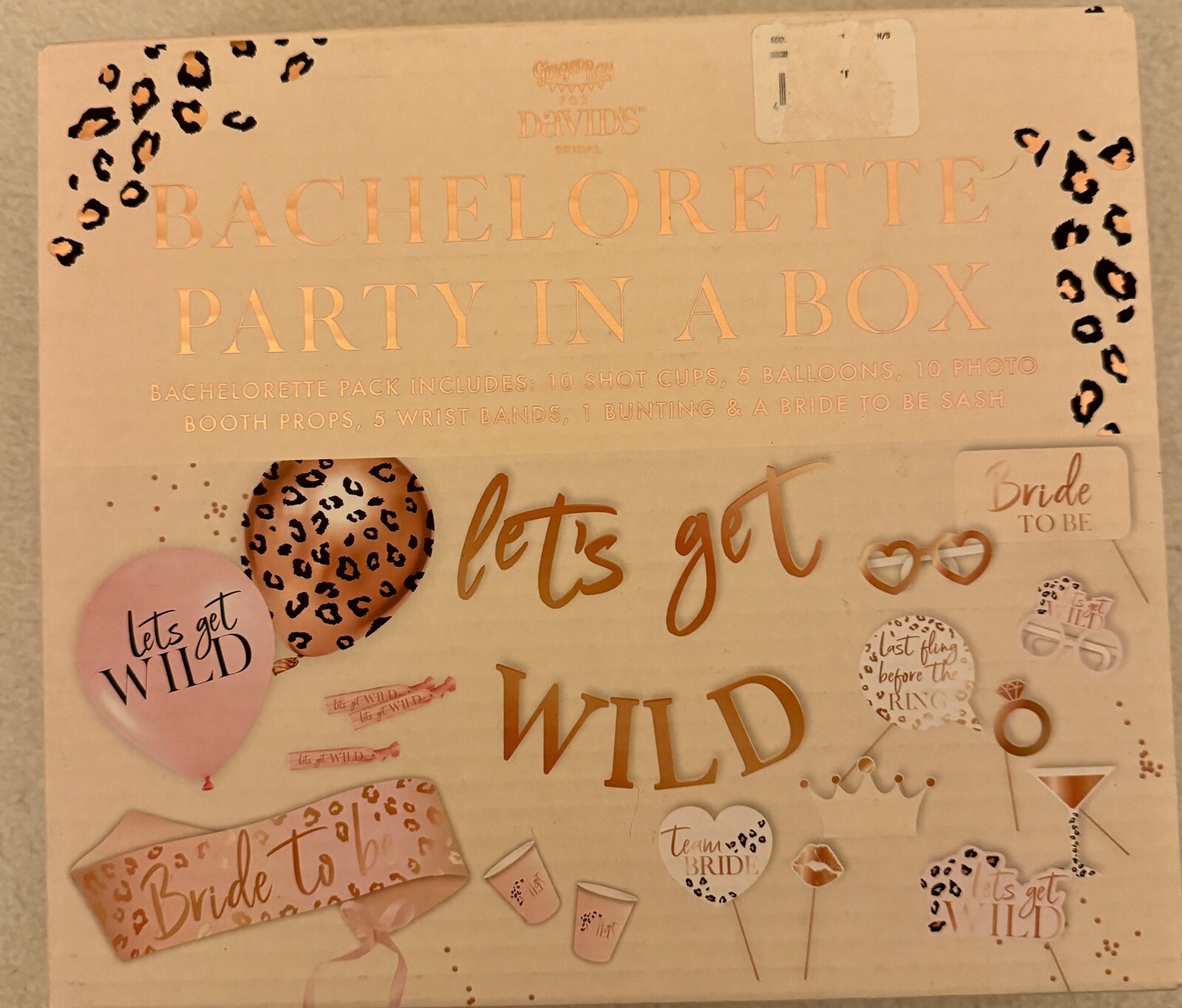 Bachelorette Party In A Box – Let’s Get Wild – David’s Bridal – MSRP $29.99