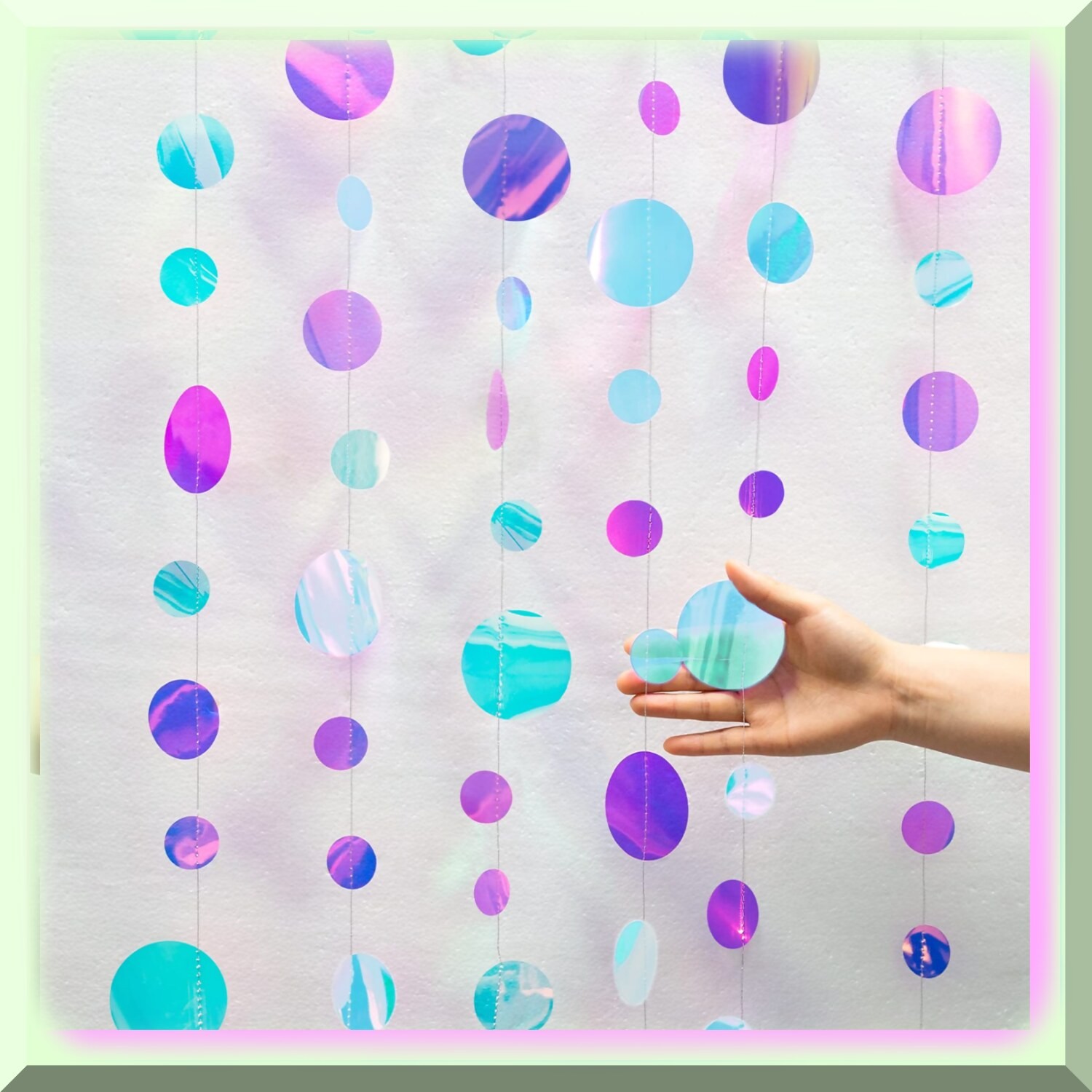 Ocean-Inspired Mermaid Party Bubble Garlands 40ft