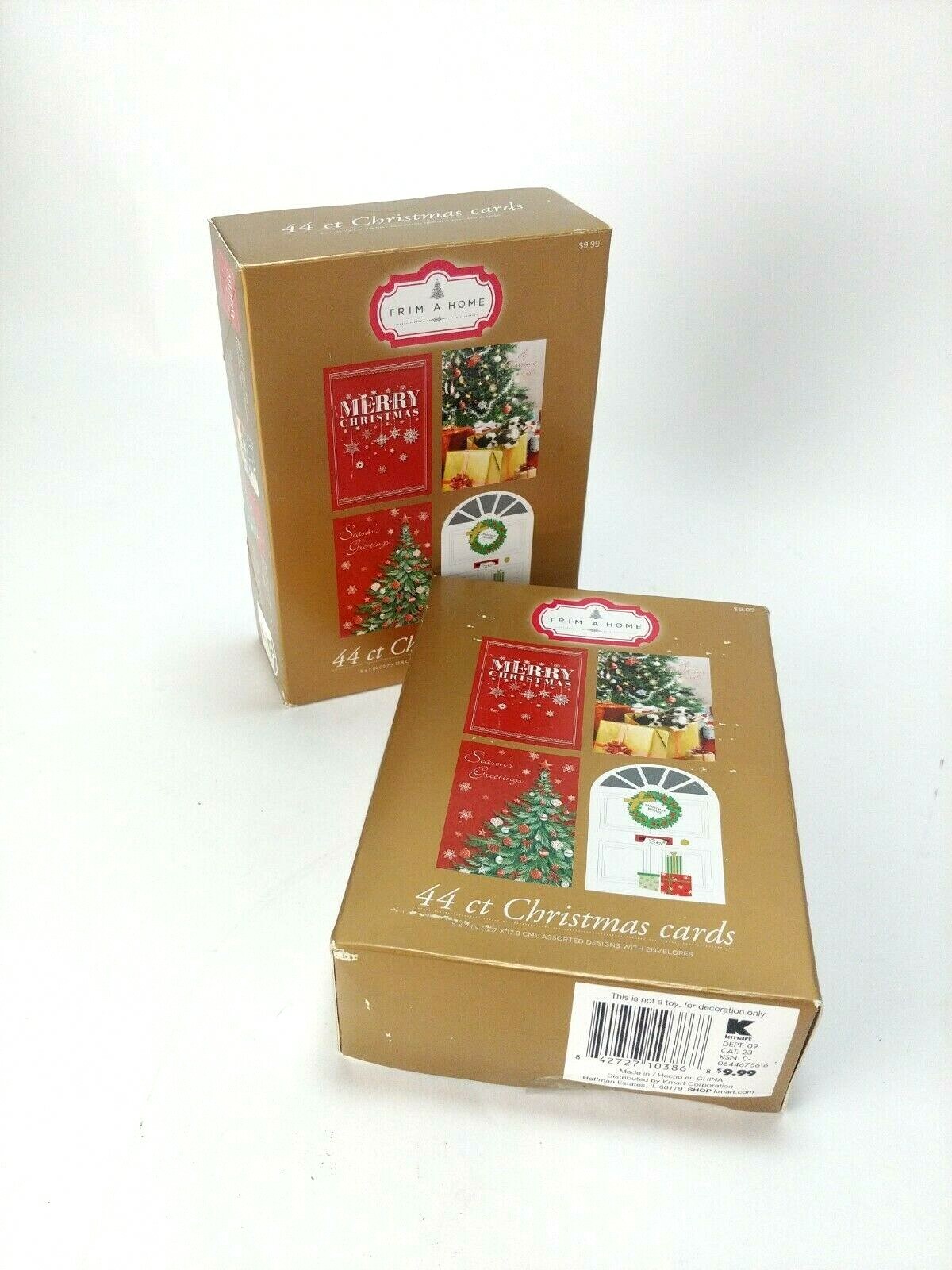 Christmas Greeting Cards 44 Count Assorted Designs w/ Envelopes New Holiday