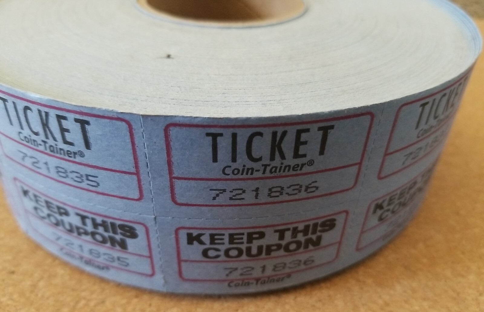 Raffle Tickets Double Roll Events Carnivals Blue Approximately 1000 Partial Used