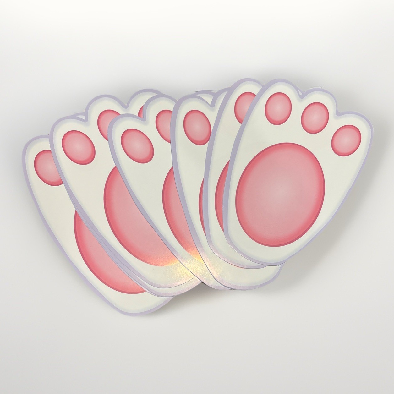Easter Bunny Feet Cut Outs 16 Pack. Each Foot 19.5cm High New Fast Free Postage
