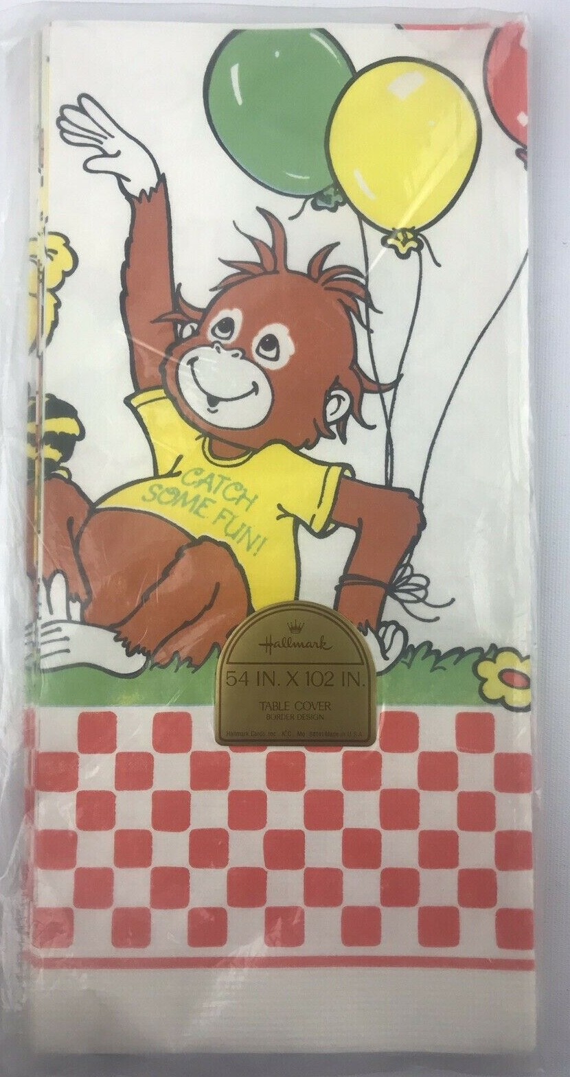 Vintage Shirt Tales Table Cover 54″ x 102″ Hallmark Tyg Pammy Digger Bogey Rick