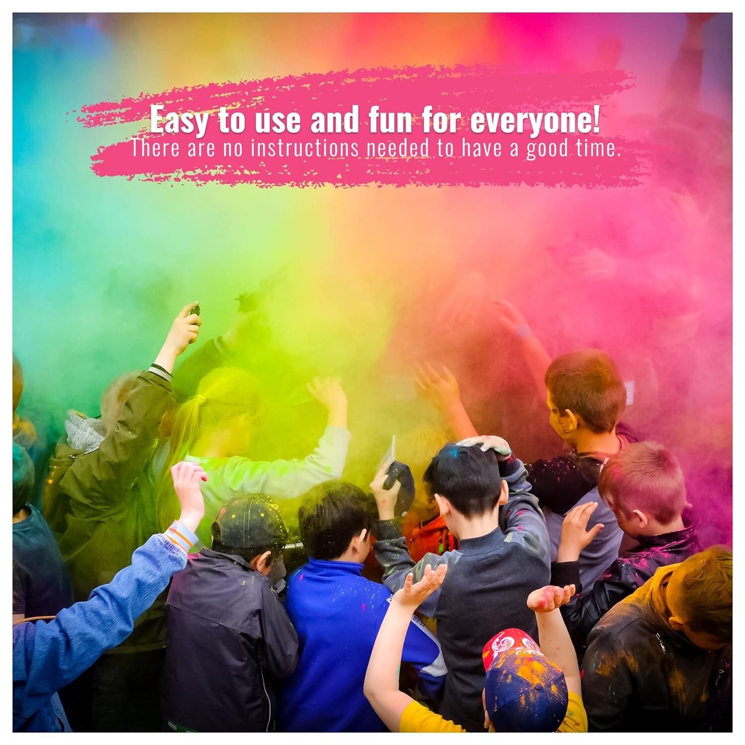 Color Blaze Colored Powder (25 Packets, Assorted Colors) Holi Fun Run Color War