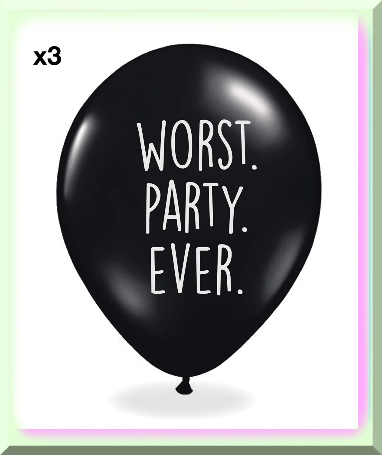 Offensive Birthday Balloons for Men 12 Pack