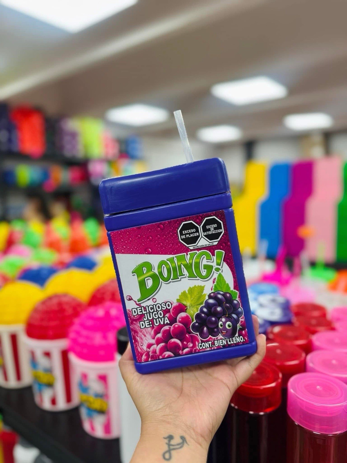 Jugo Boing Birthday Party Cup 10 Pcs Random Colors 20x13cm 1.5L