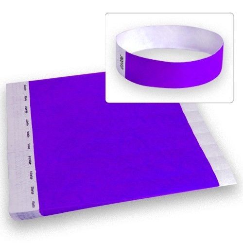 100, 500, 1000 Count – 3/4″ Tyvek Wristbands (Choose Your Color)