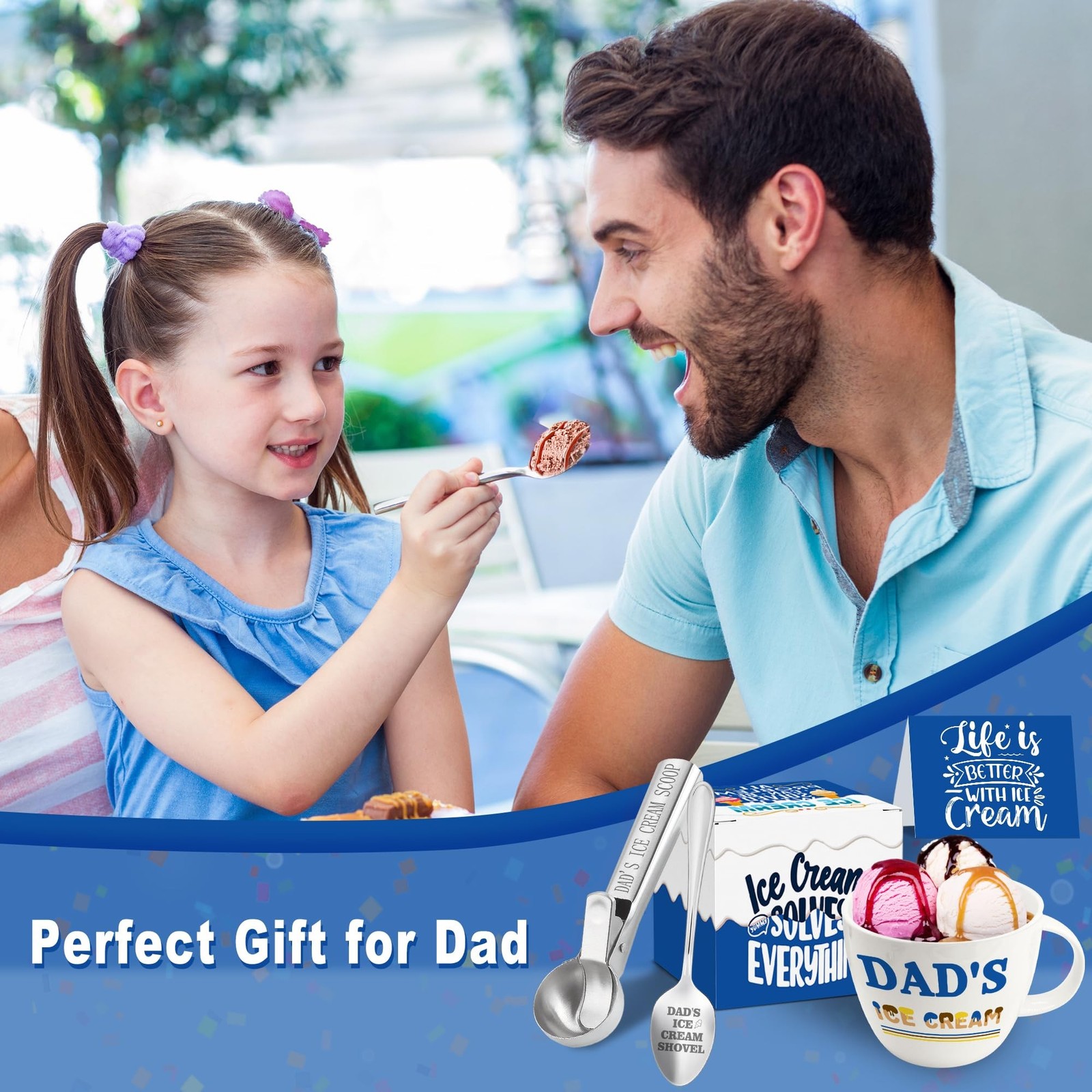 Dad Gifts, Fathers Day Birthday Gifts for Dad from Daughter Son, Dad’s Ice Cr…