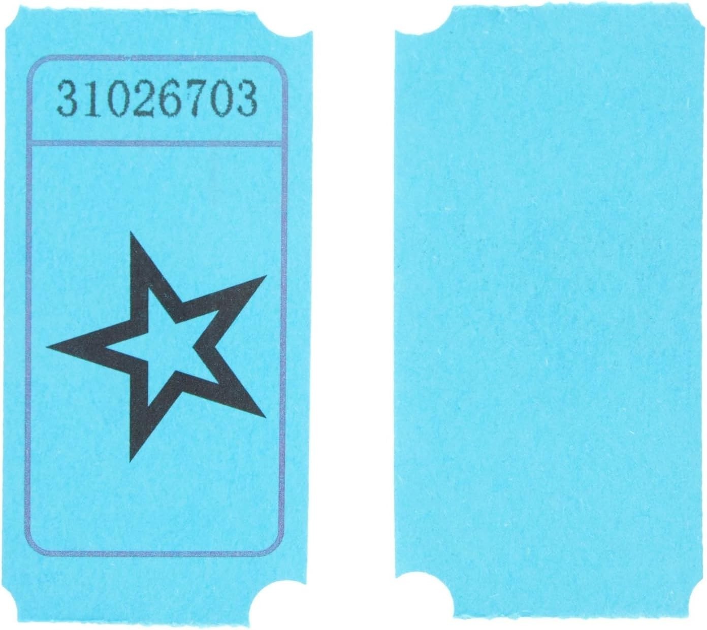 Convenient 2000-Count Blue Star Raffle Tickets – Ideal for School & Fundraisers