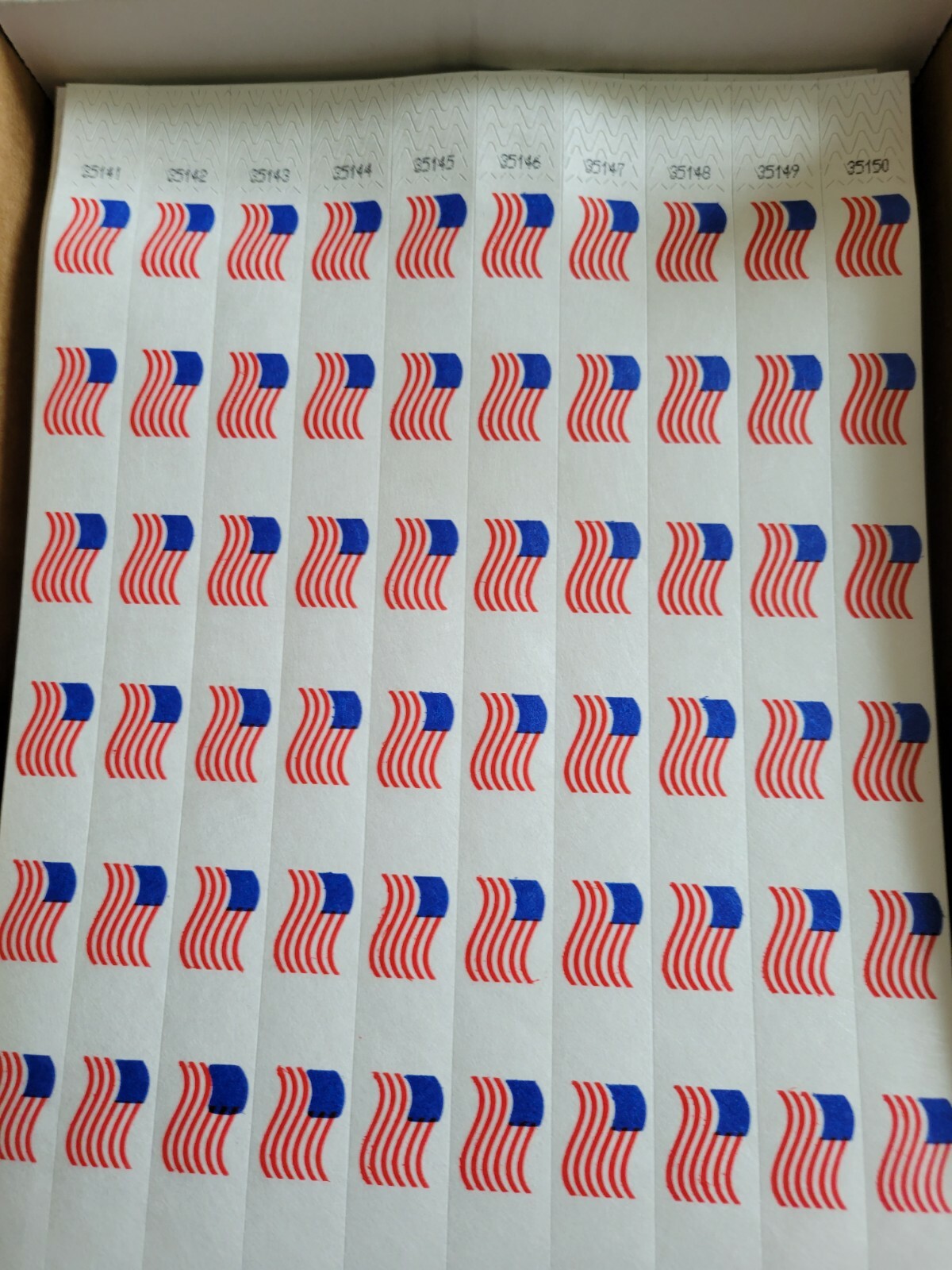 1500 PATRIOTIC 3/4″ TYVEK WRISTBANDS, 4th of July WRISTBANDS , PAPER WRISTBAND