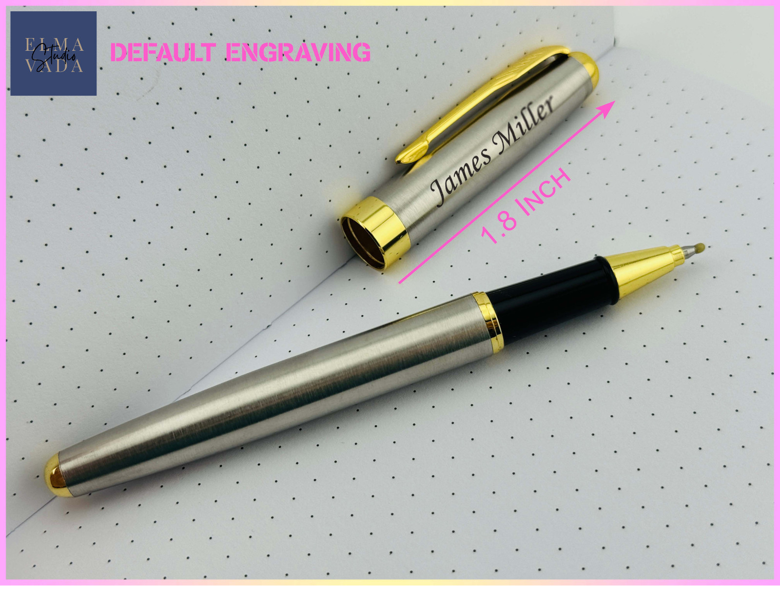 Personalized Pen Set, with Engraved Names, Customized Pens with Box Business Pen