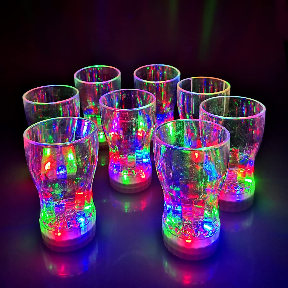 OceanWings 12 Pack Large Light Up Cup, 12.5 Fl Oz (Pack of 12), Multicolor