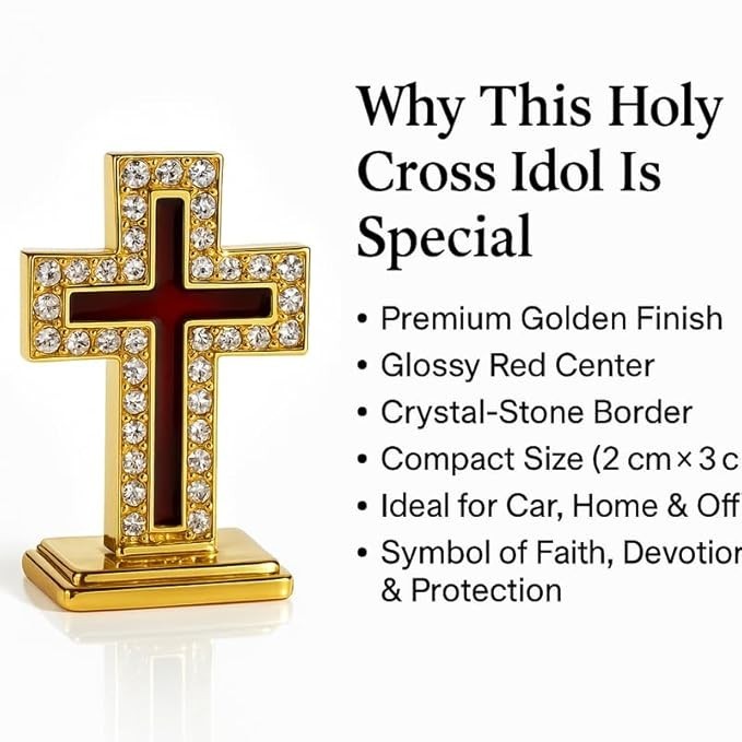 Holy Cross God Idol Spiritual Idol for Car Dashboard