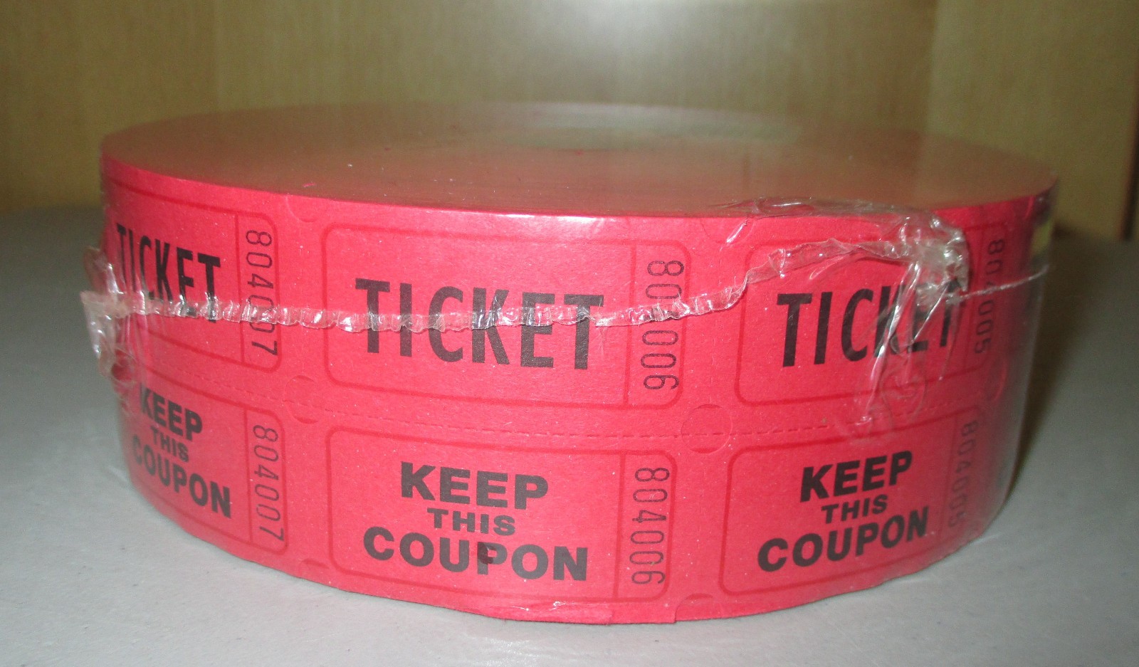 Roll of 2000 Double Stub Tickets Door Prize Raffle 50/50 Carnival Events