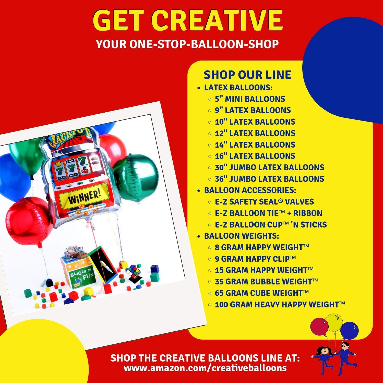 Bag of Balloons – 72 ct. Assorted Color Latex Balloons