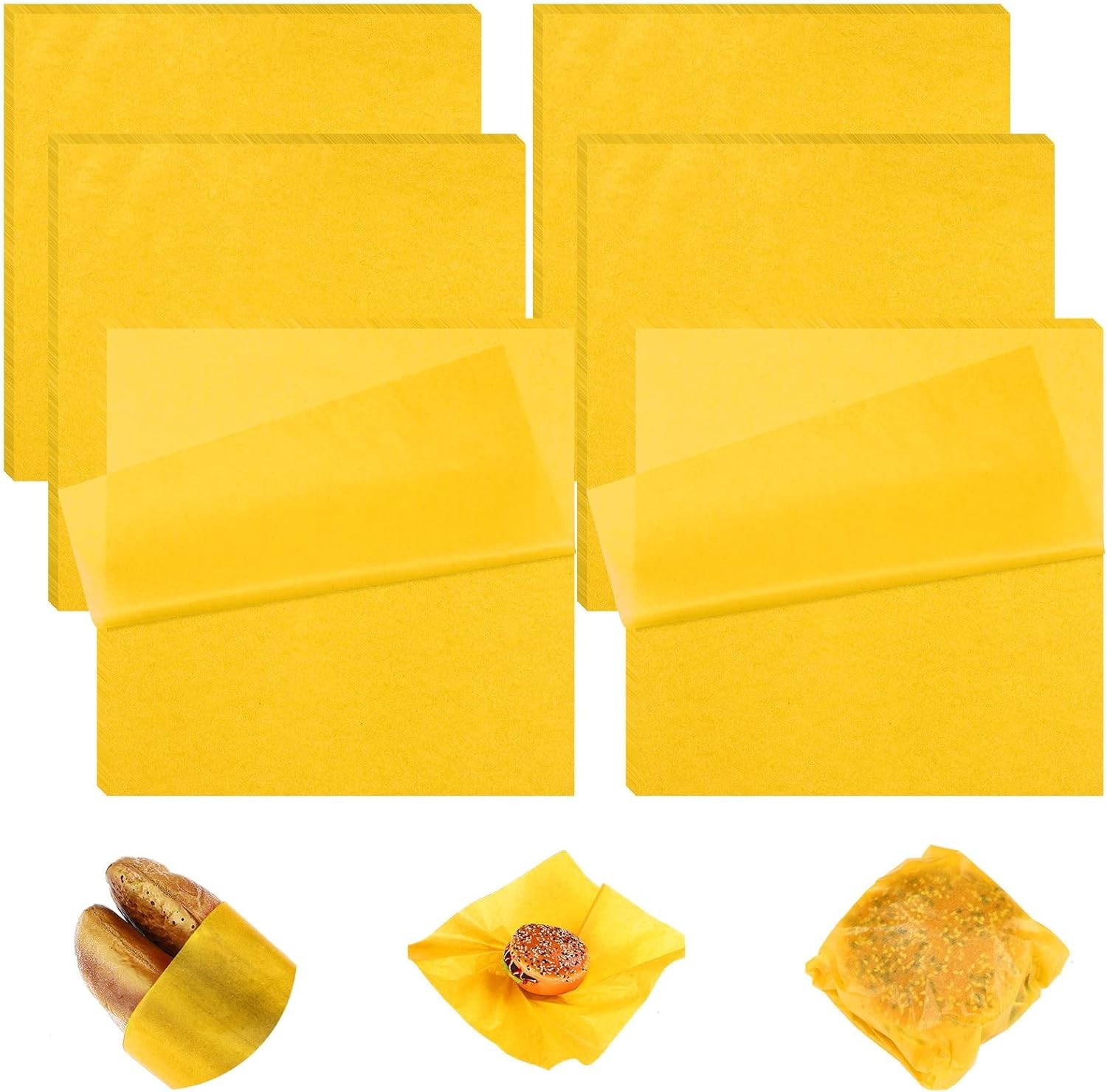 240 Sheets 12 x 12 Inch Deli Paper Sheets Sandwich Paper Dry Wax Paper Sheets