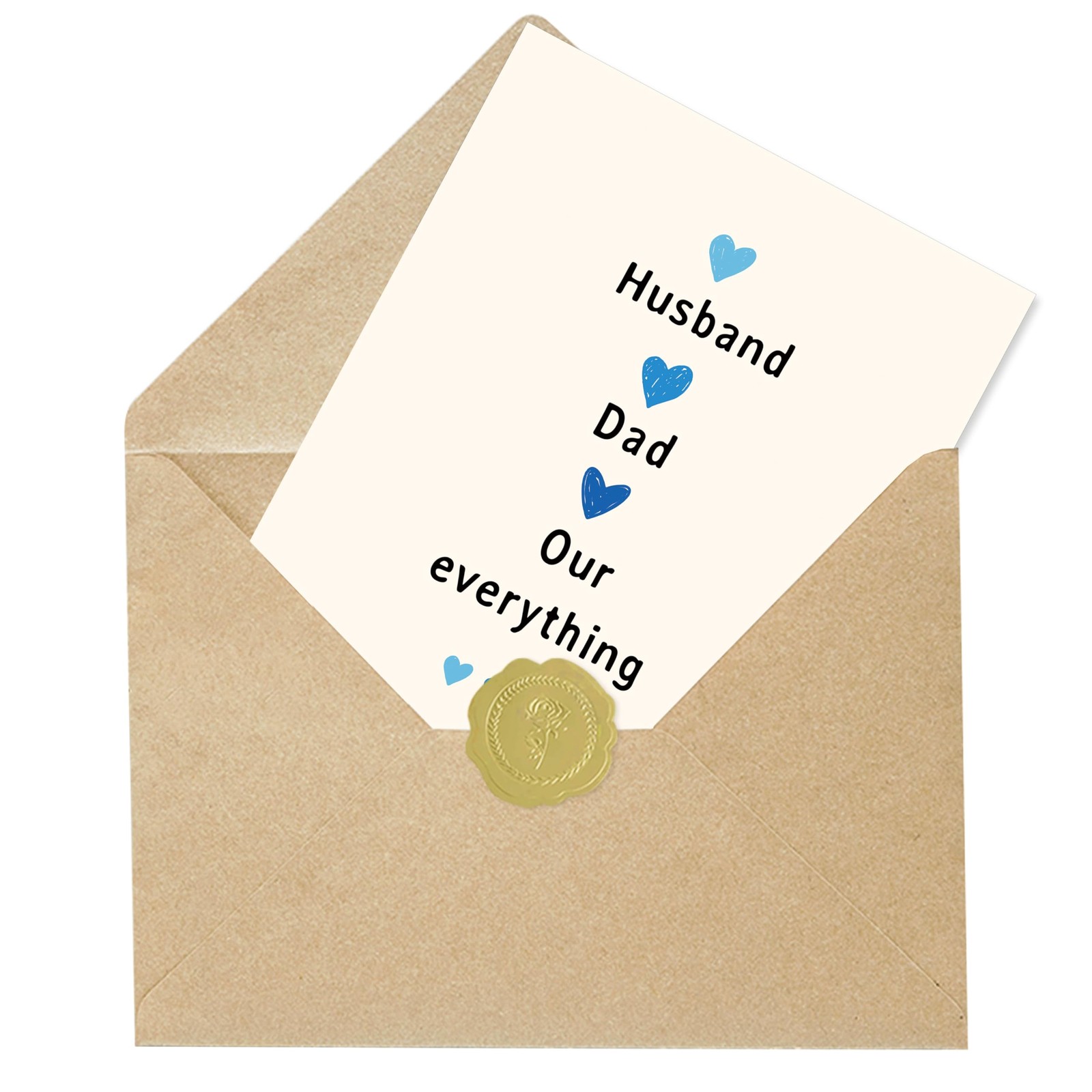 IDU Fathers Day Card Gifts for Husband, 7 x 5 inches, ZN-485