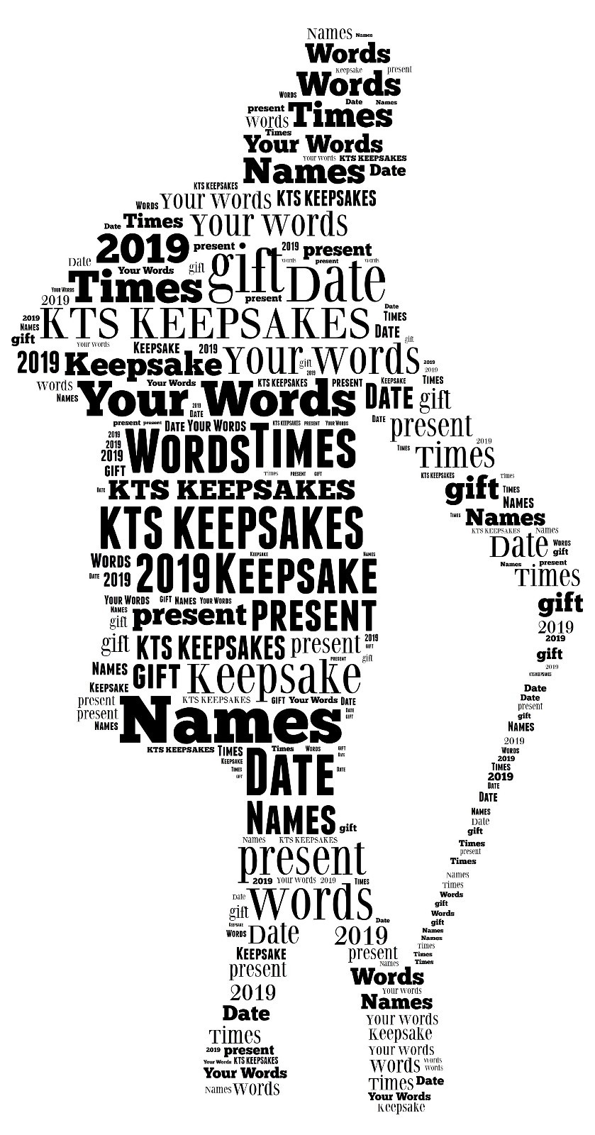 word art picture personalised gift present keepsake The Greatest Showman
