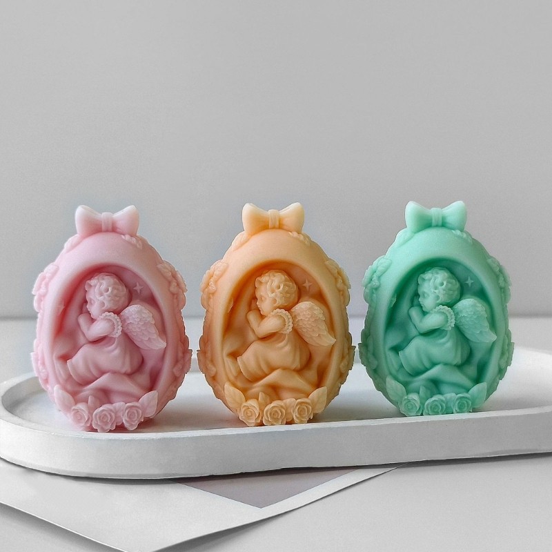 Sturdy Silicone Tabletop Display Mold For DIY Baby Angel Eggs Easter Ornaments