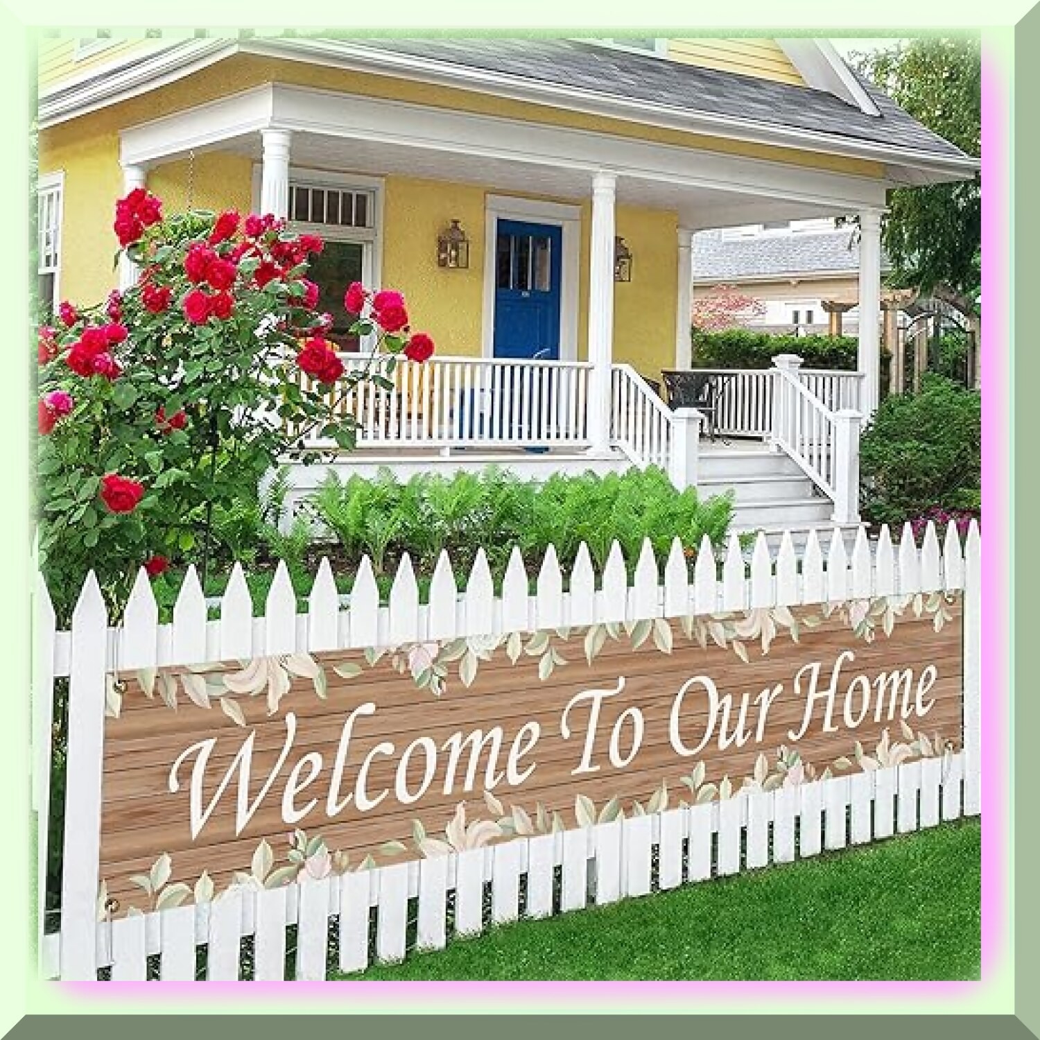 Rustic Homecoming Banner for Lawn and Wall Decor