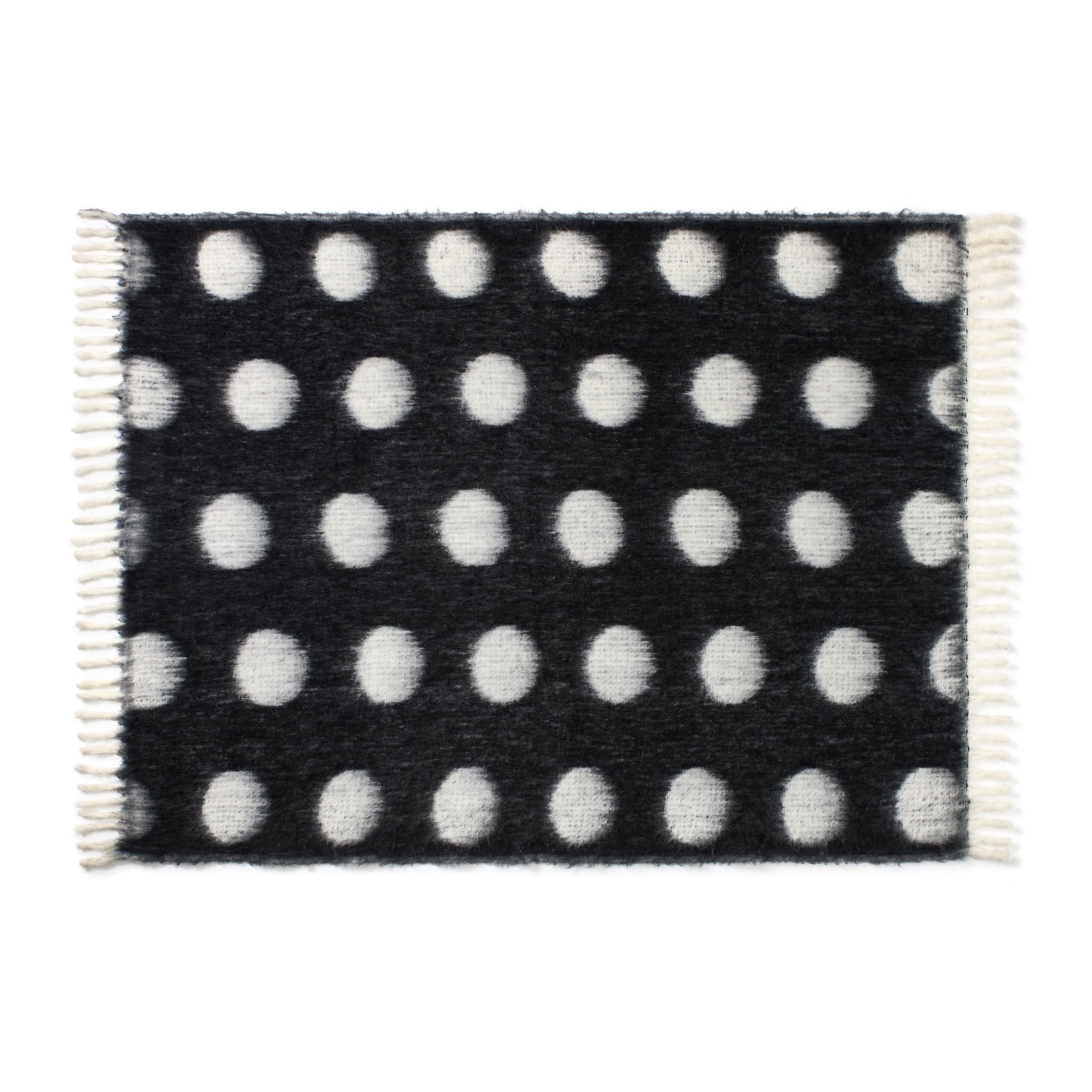 kate spade new york Dots Throw, 50″ x 70″, Mohair Blend Decorative Throw for …