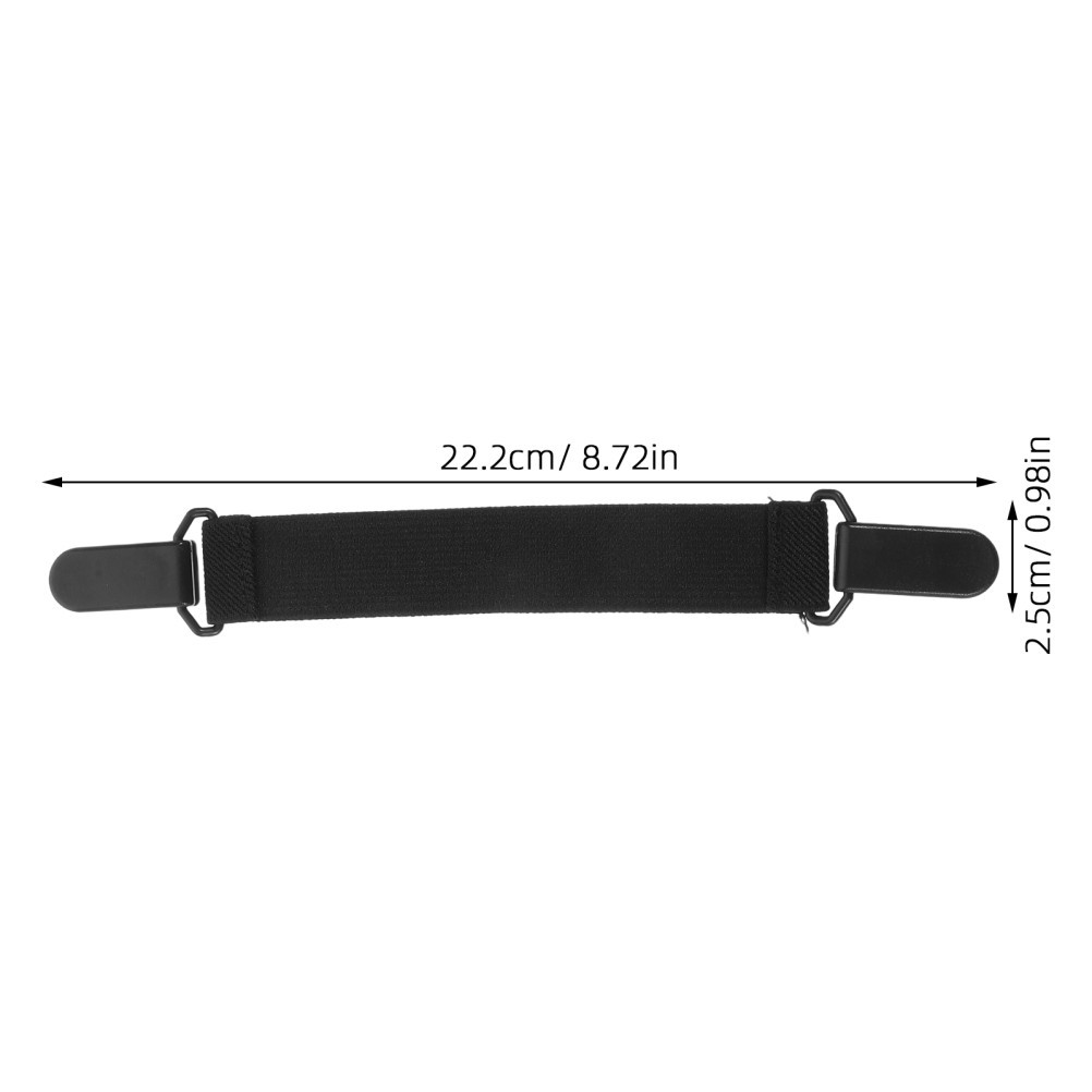 Black Reusable Motorcycle Pant Leg Clips Secure Boot Straps for Outdoor Work