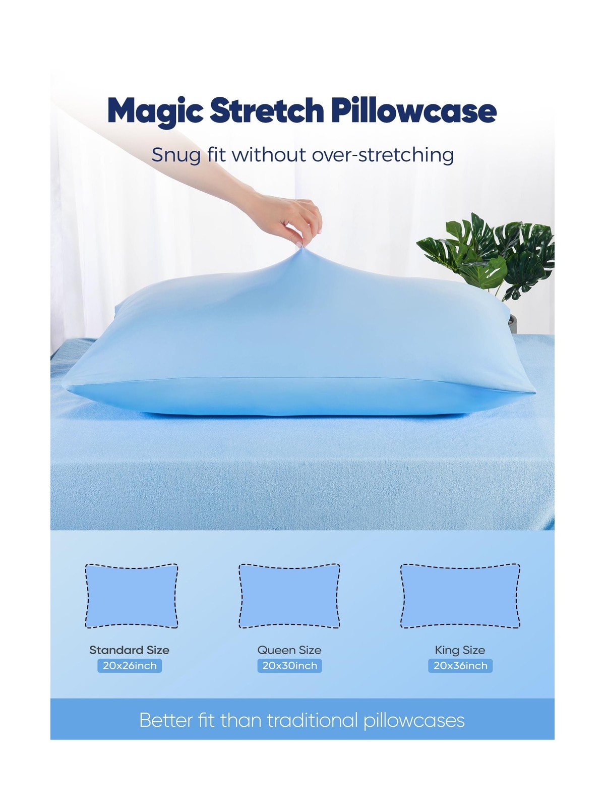 Avolare Cooling Pillow Cases King Size Set of 2,Arc-Chill 3.0(Q-Max… Fast Ship