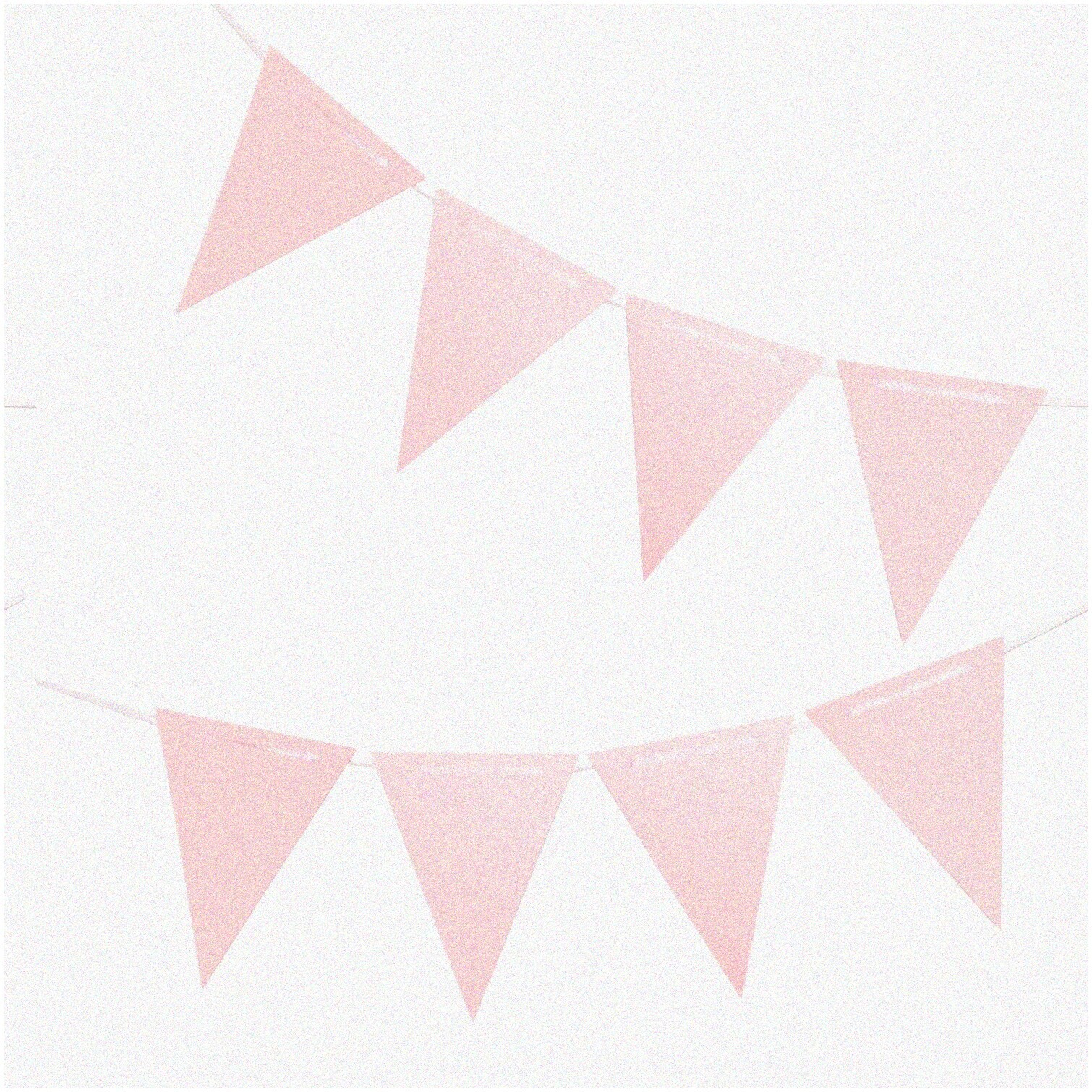 Pink Double-Sided Triangle Banner with 30 Flags