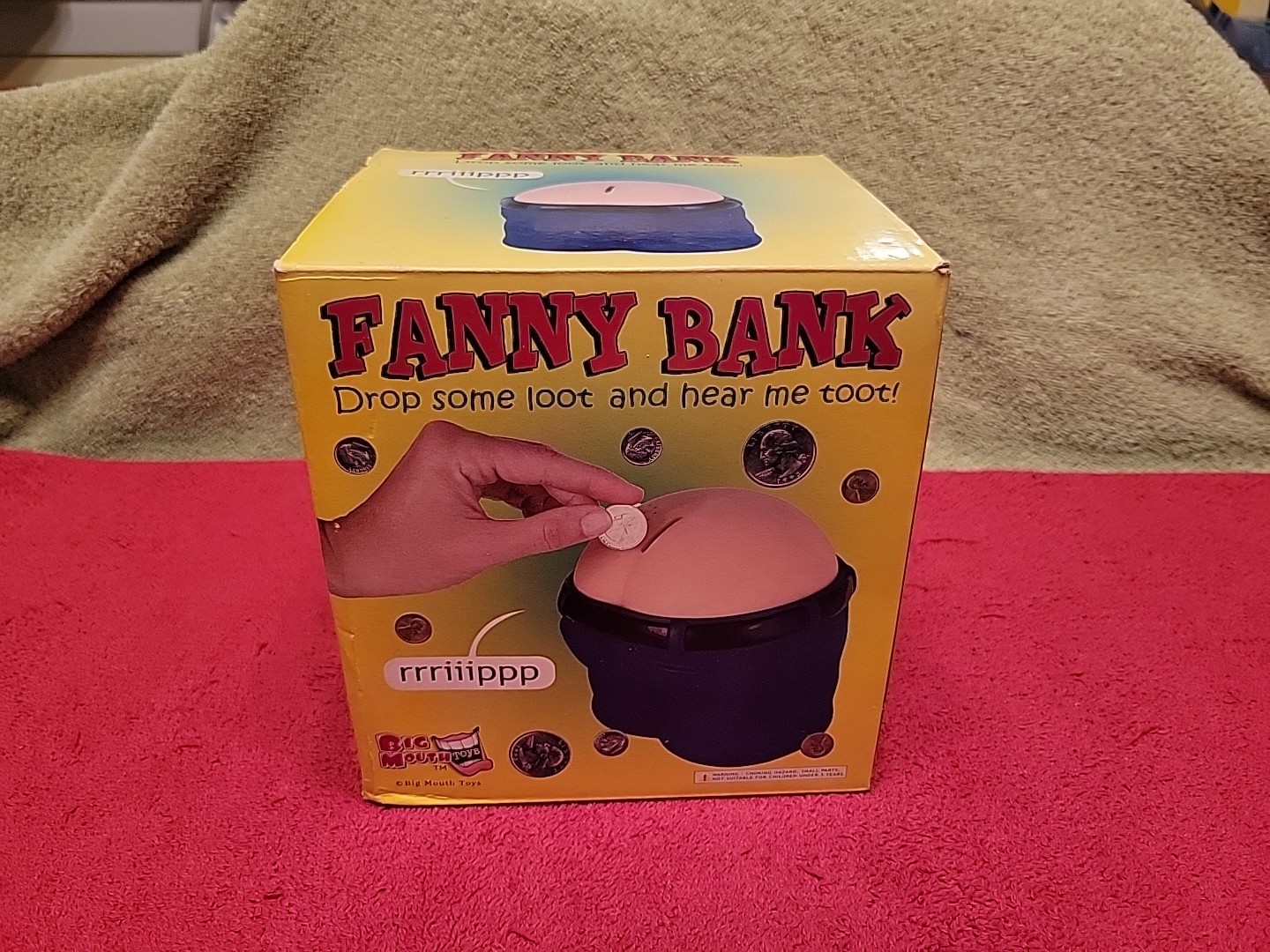 Fanny Piggy Butt Bank The Fart Poop Machine Bank Gag Prank Novelty Joke Toy