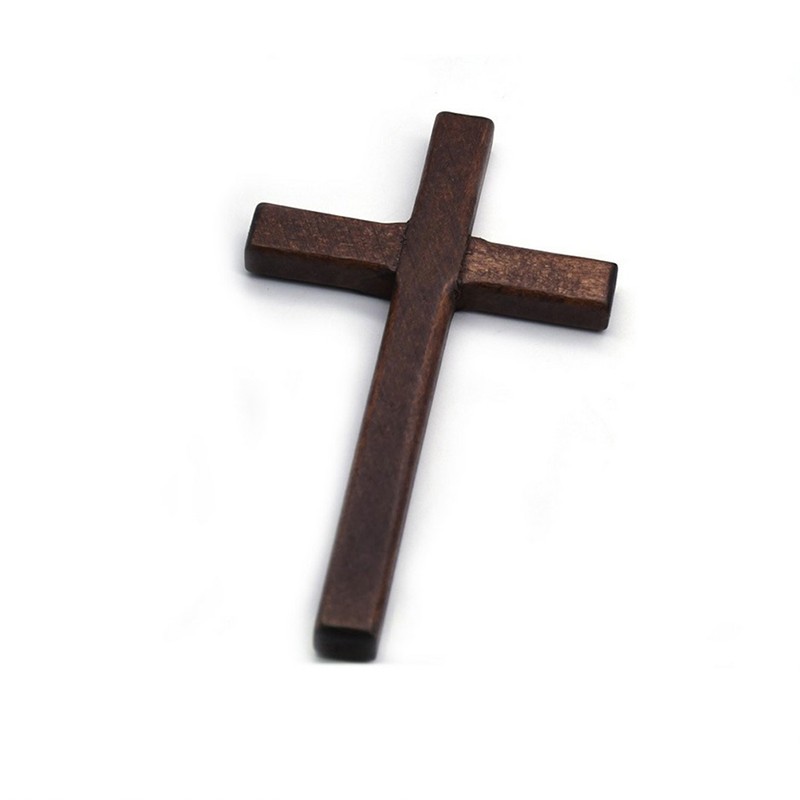 Christian Wooden Cross 12cm(4.7in) Hanging Wall Large Long Crucifix Two CoTTWO