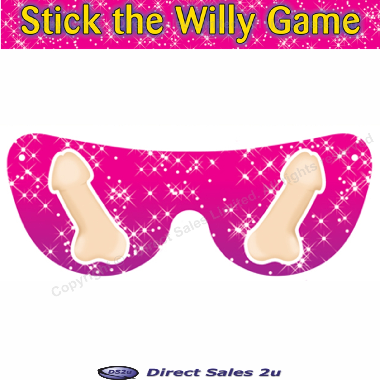 Pin the Willy on the Man Male Stick a Willie Dick Party Game Hen Night Valentine