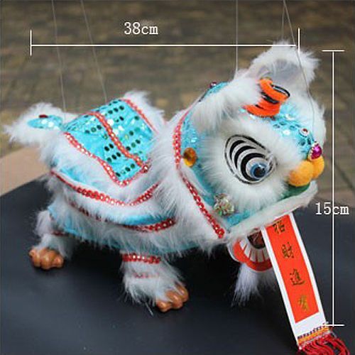 提线木偶狮子Puppet lion thread toy Chinese characteristics Folk traditional lion dance
