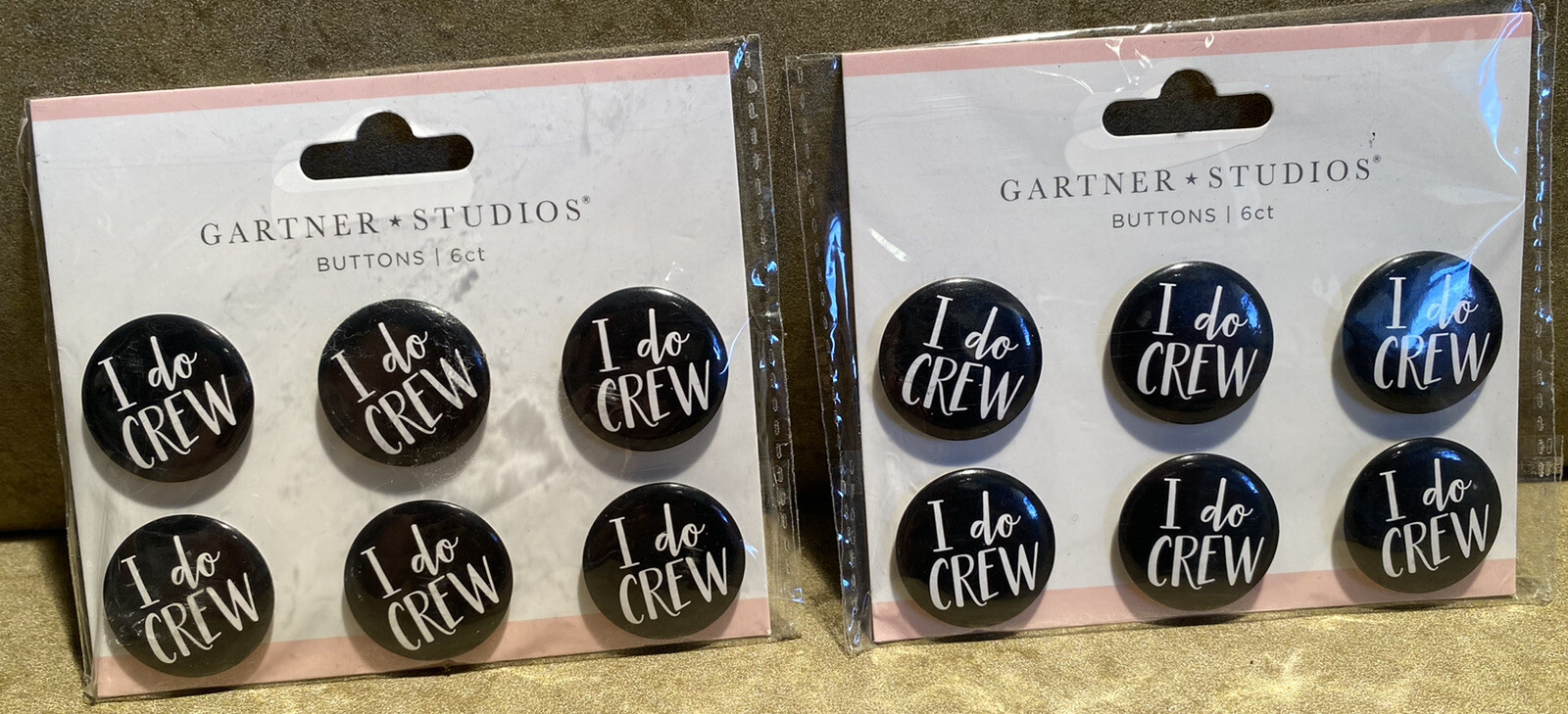 Gartner Studios Bridal Party Bachelorette Buttons Lot of 12 Buttons