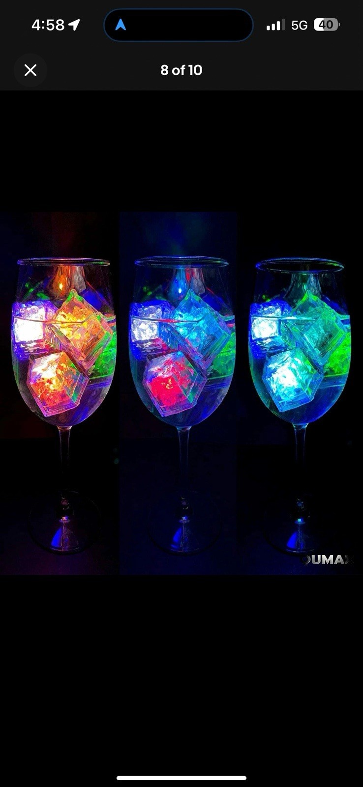 12 Pack LED Light Up Ice Cubes for Drinks, Multicolor-12PCS Brand New For Party