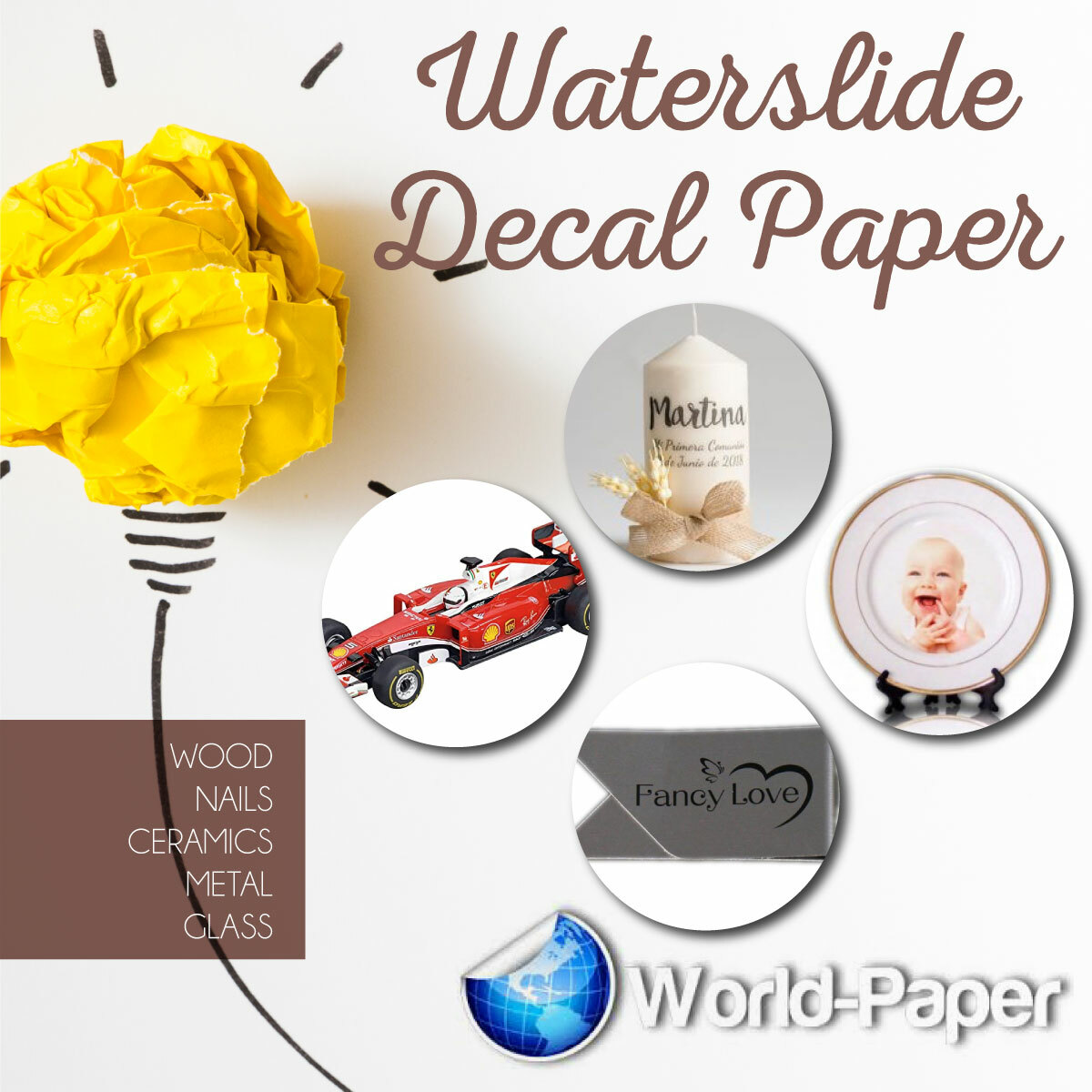 Waterslide decal paper, White or Clear INKJET/LASER Choose your quantity!