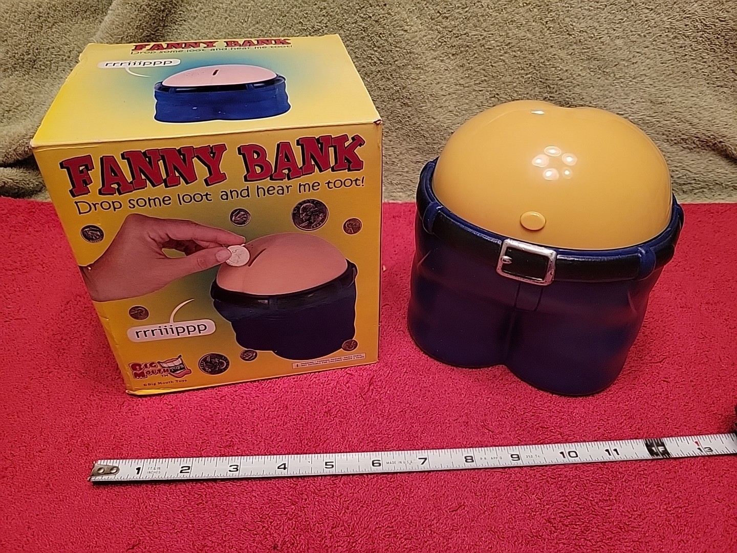 Fanny Piggy Butt Bank The Fart Poop Machine Bank Gag Prank Novelty Joke Toy