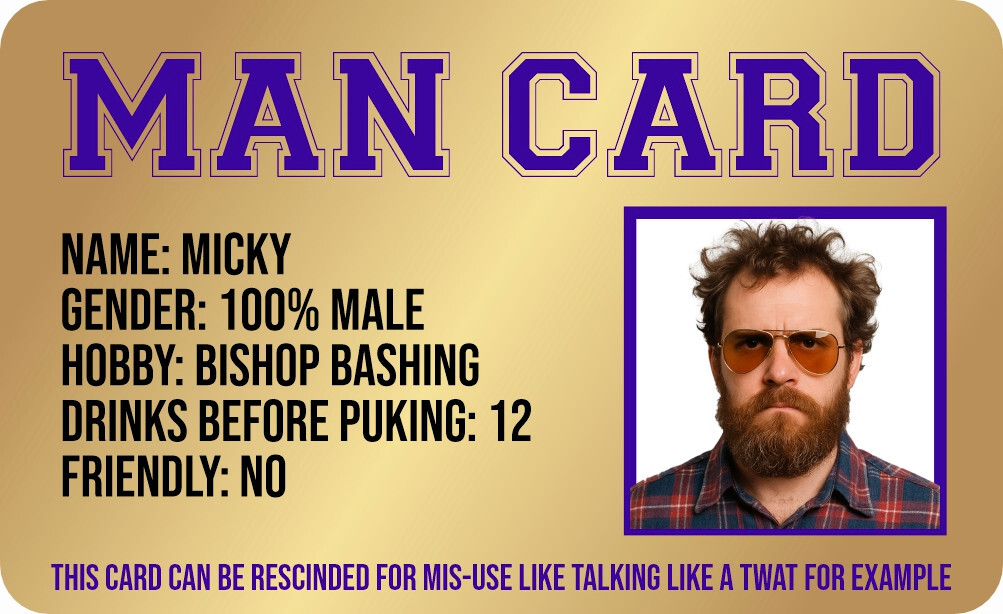 IDENTITY CARD Fully personalised PVC Custom Photo & Text – Fast turnaround