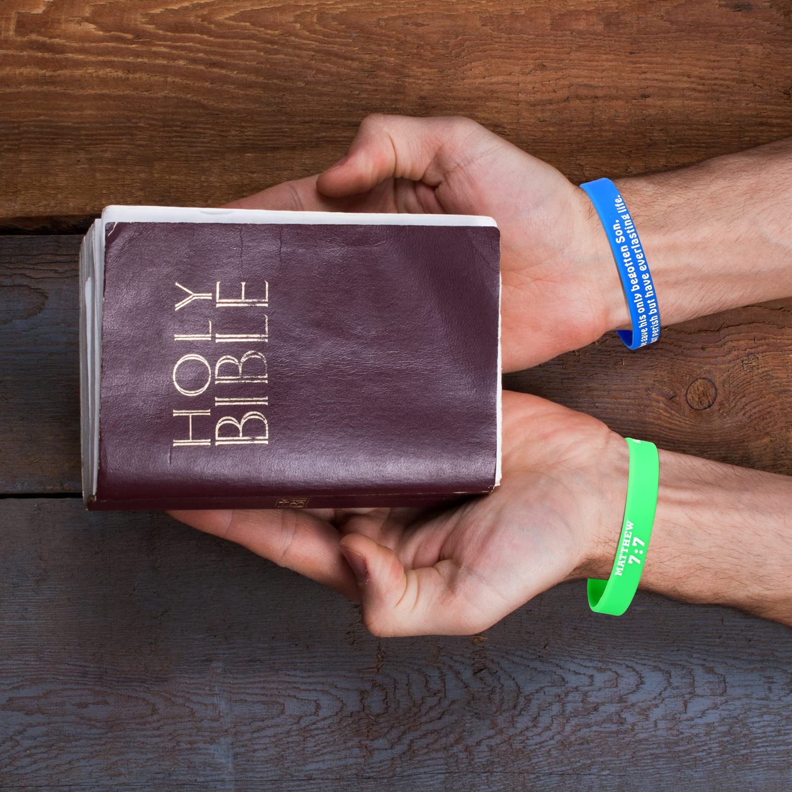 48 Pcs Bible Verses Bracelets Motivational Christian Rubber Bracelets Bulk In…