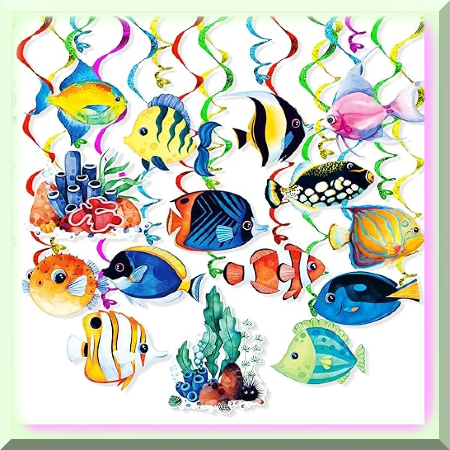 Ocean Breeze Fish Decorations Celebration Pack
