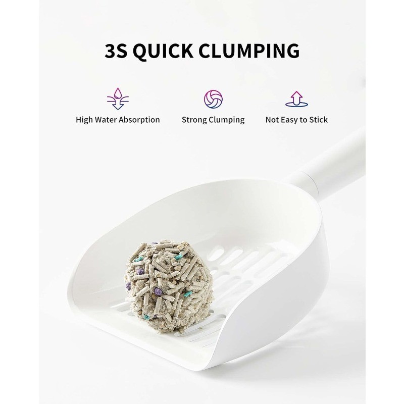 Mixed Cat Litter Fast Clumping,Flushable,Ultra Absorbent, 100% Natural