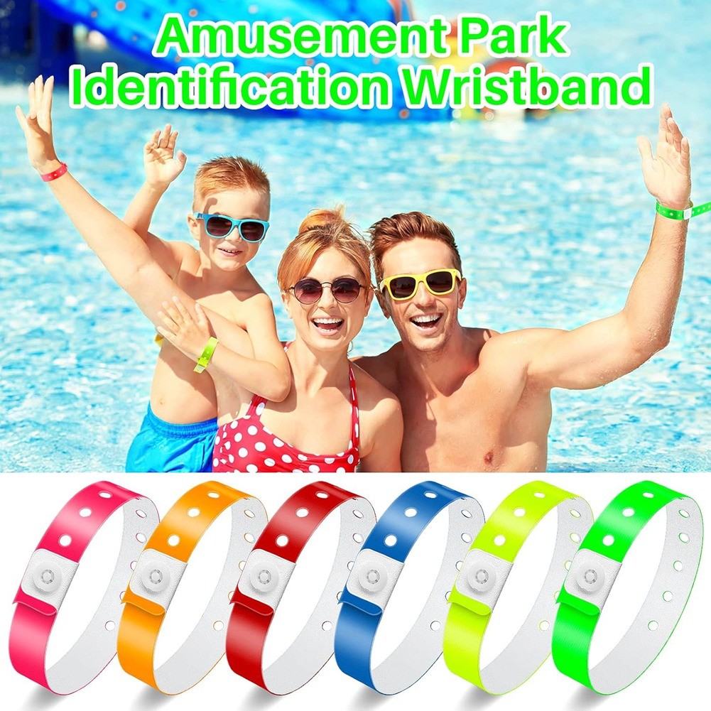 48pcs Vinyl Wristbands Plastic Event Wristbands Wristbands for Events9424