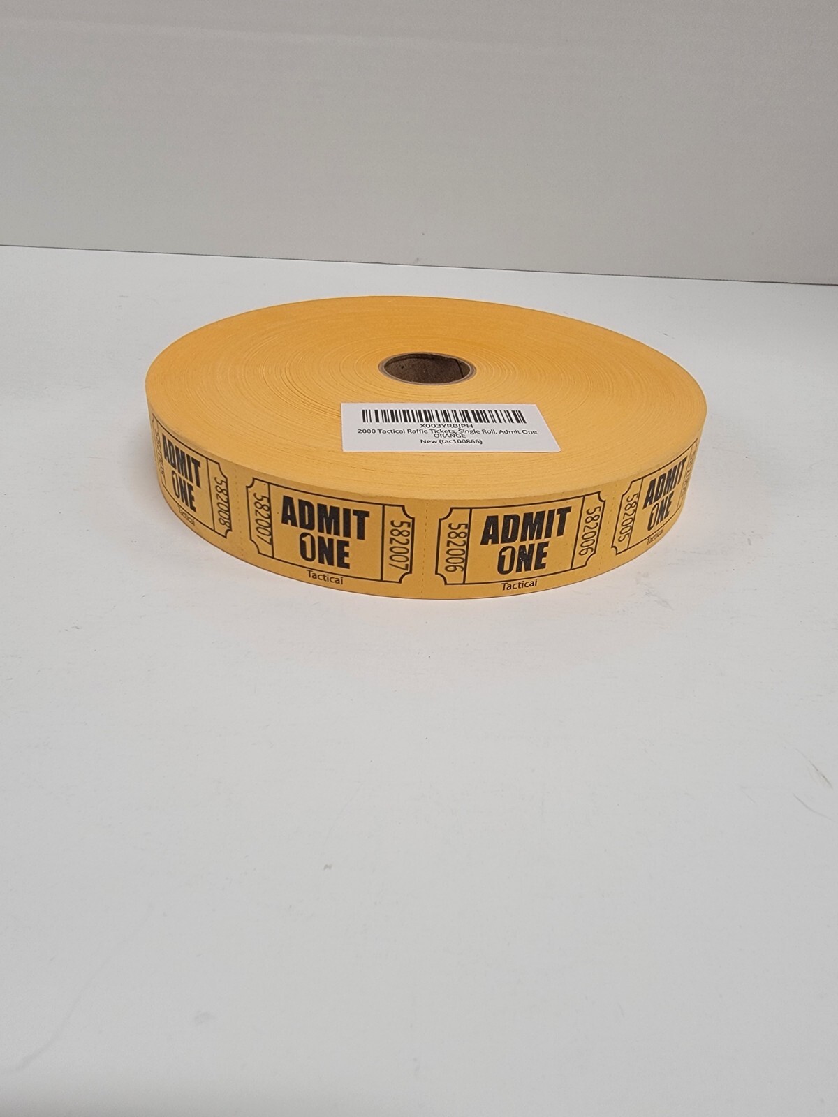 1 Roll 2,000 ORANGE Admit One Tickets Carnival Fun Fair Festival Raffle Entrance