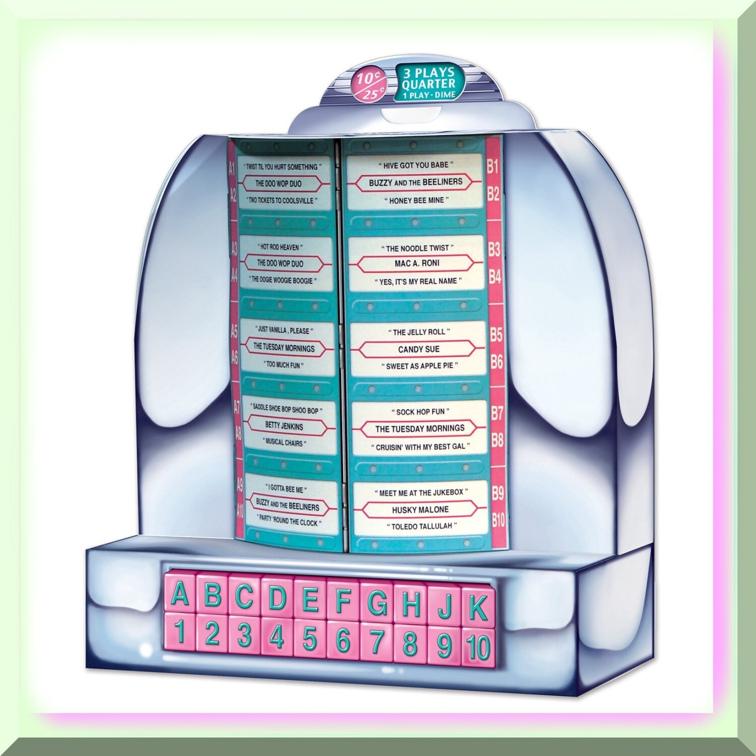 Colorful 3D Jukebox Tabletop Decor for Parties