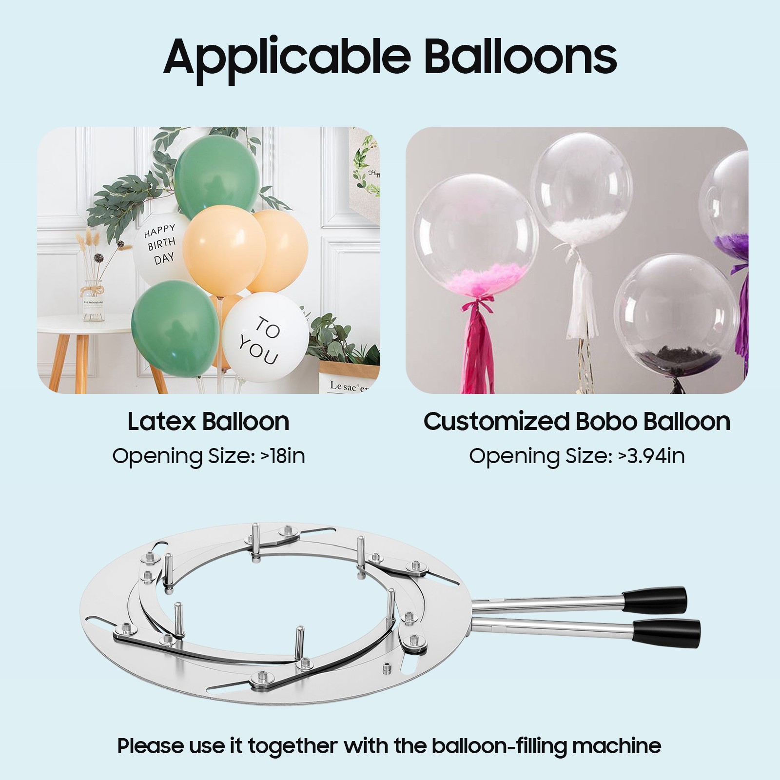 Large Balloon Stuffing Machine Wrapping Filler Party Balloon Expander Tool