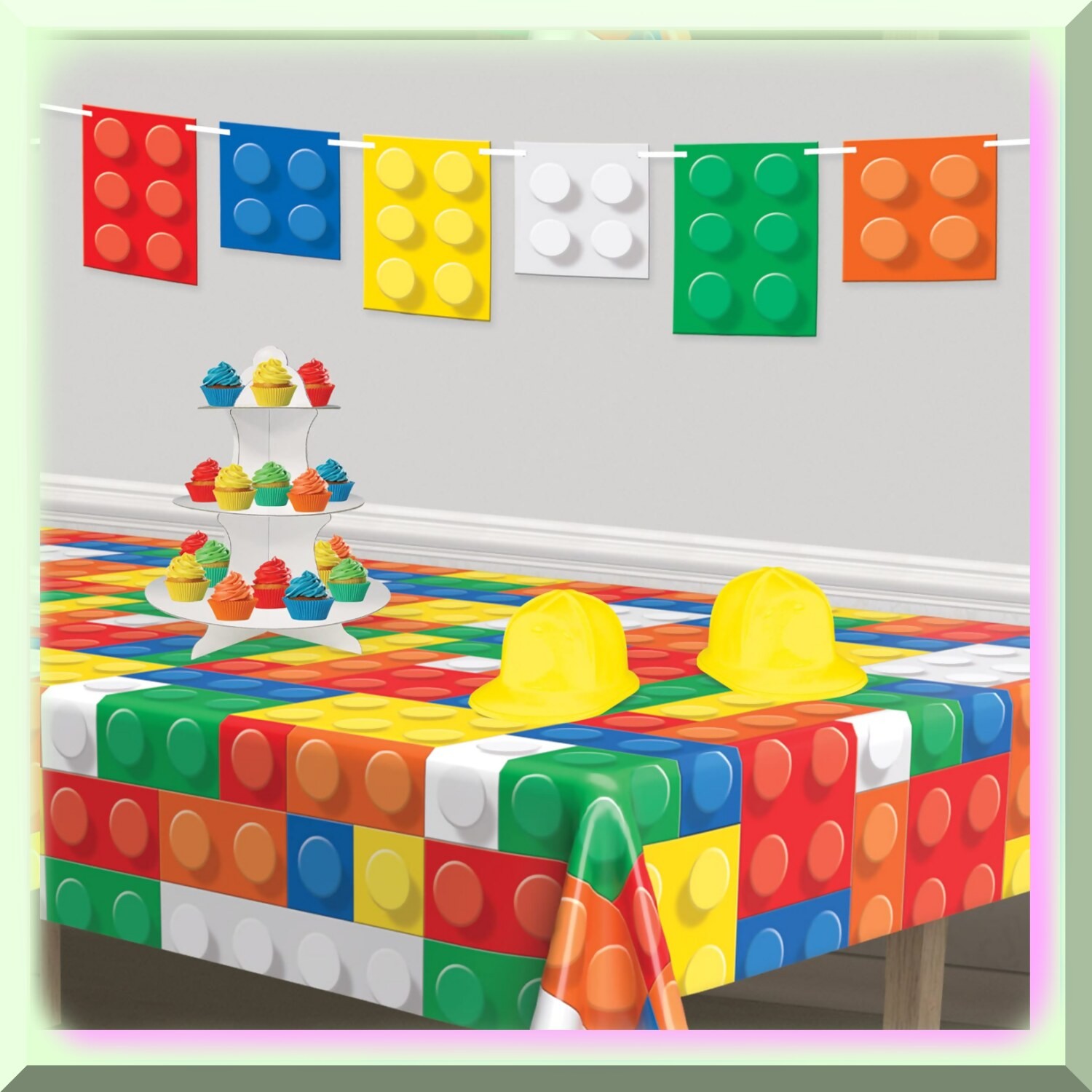 Rainbow Stackable Flags 2 Pack 9×6 Inches