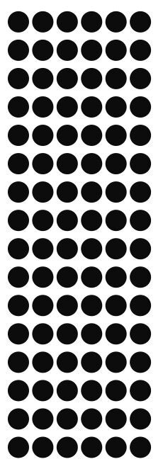 3/8″ Black Dots Round Vinyl Color Code Inventory Label Dot Stickers 3/8 Inch
