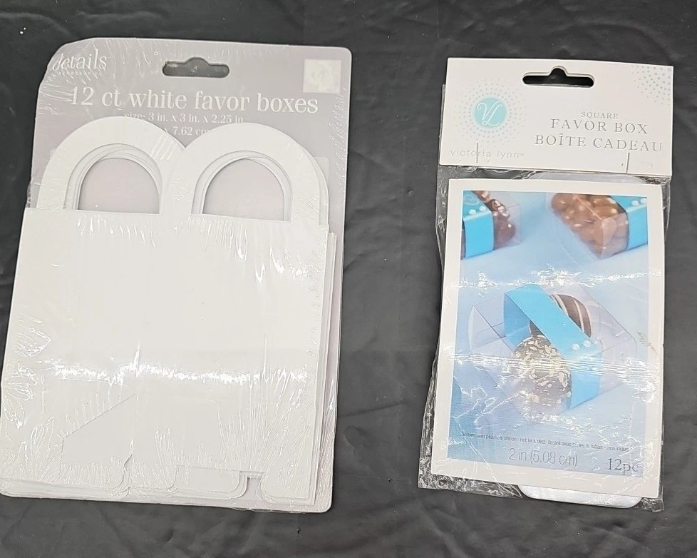 New Lot Of 10 Pk Party Favor Jewelry Misc Use Boxes