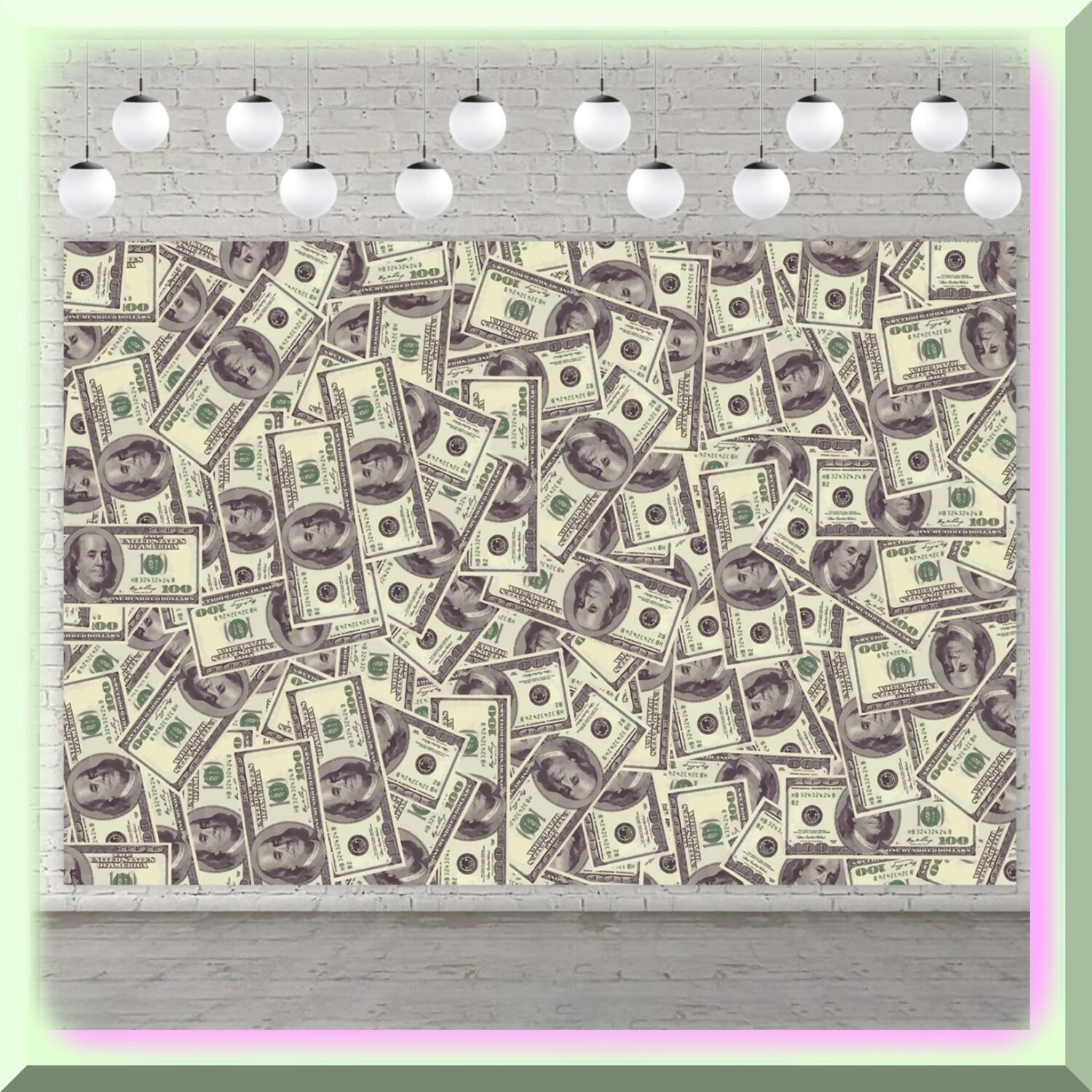 Money Magic Memories Photo Booth Props Banner