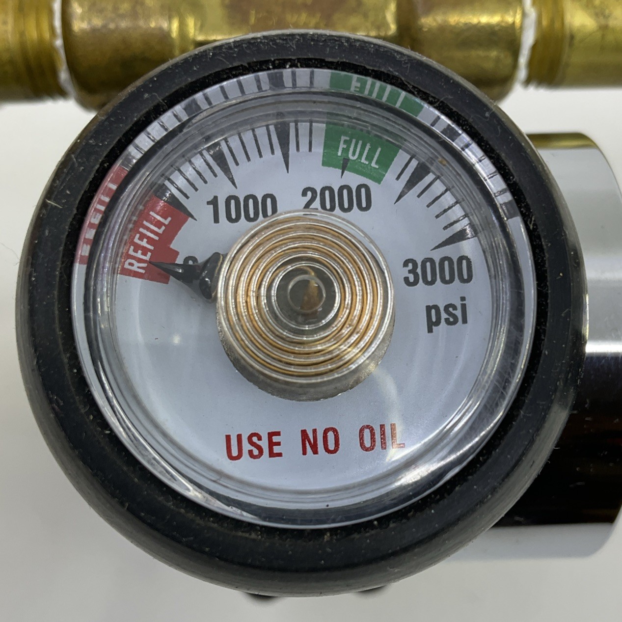 Western CGA 580 dual Helium balloon filler inflator w/3000# Gauge Helium BR22HG