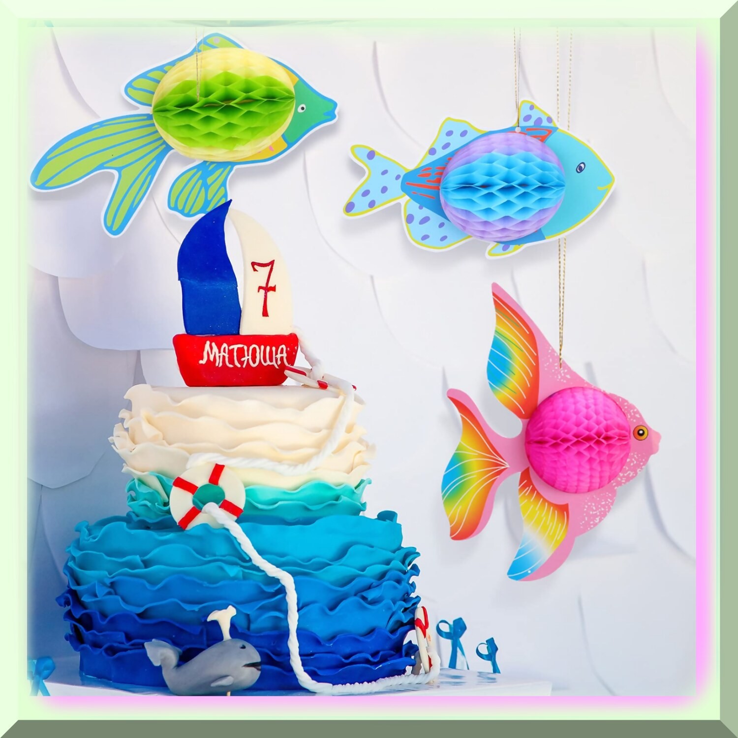 Tropical Fish Tissue Decorations for Underwater Scene