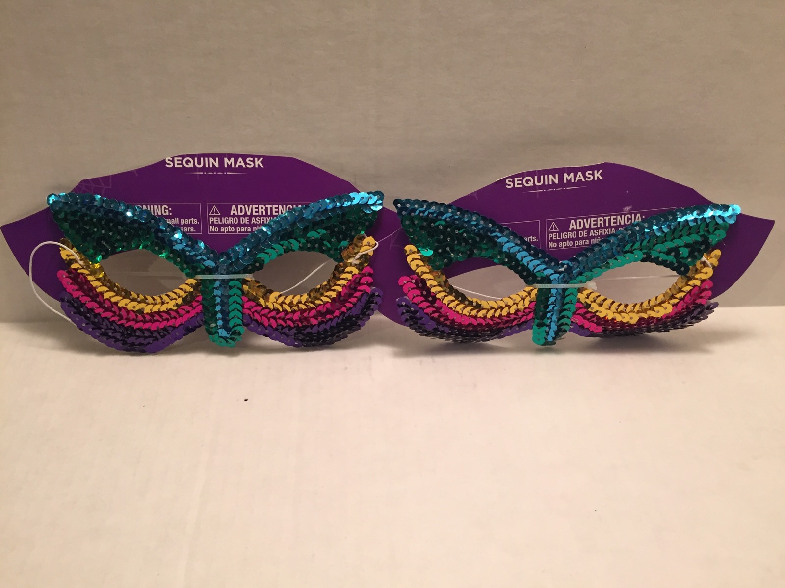 Rainbow Sequin Halloween Mardi Gras Masks Fat Tuesday LGBT Pride Parade Costume